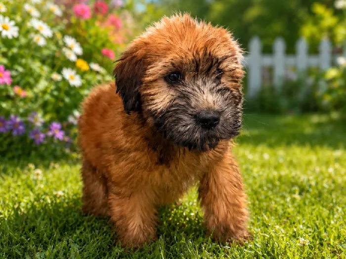 Female Soft Coated Wheaten Terrier puppy named Fiona for sale at Puppy City Winchester.