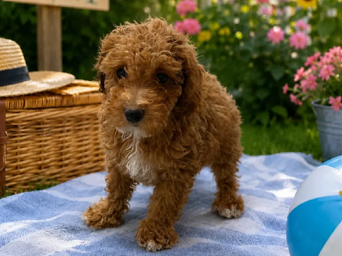 Male Mini Poodle puppy named Rocky for sale at Puppy City Winchester.