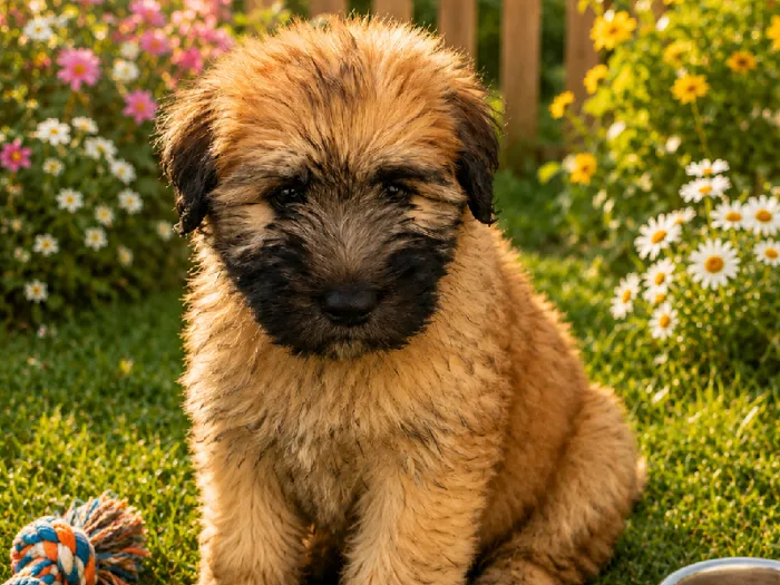Male Soft Coated Wheaten Terrier puppy named Finnegan for sale at Puppy City Winchester.