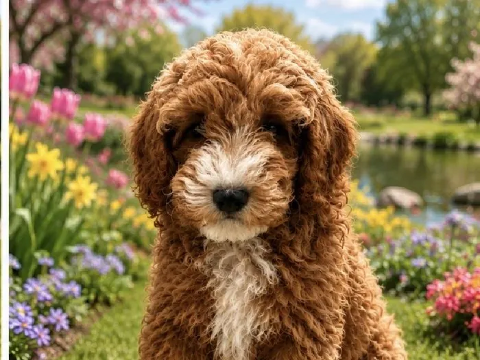 Male Mini Poodle puppy named Jerry for sale at Puppy City Harrisonburg.