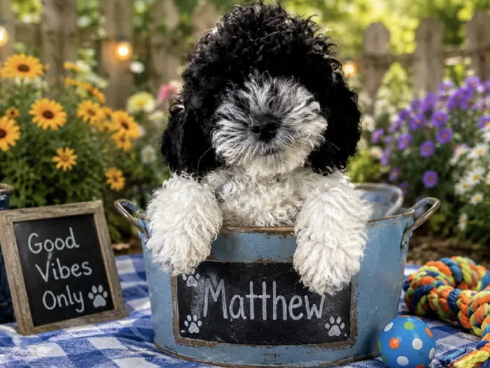 Male Cavapoo puppy named Matthew for sale at Puppy City Harrisonburg.