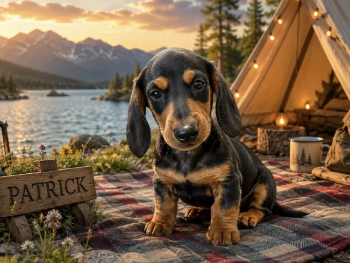 Male Standard Dachshund puppy named Patrick for sale at Puppy City Harrisonburg.
