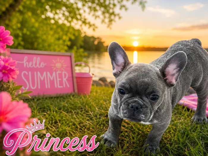 Female French Bulldog puppy named Princess for sale at Puppy City Harrisonburg.