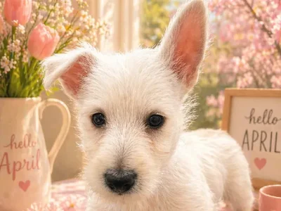 Male West Highland Terrier puppy named Alfred for sale at Puppy City Harrisonburg.
