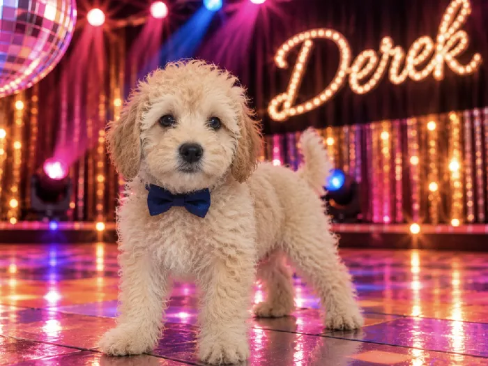 Male Bichon Poo puppy named Derek for sale at Puppy City Harrisonburg.